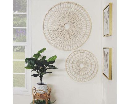 Sagebrook - Wicker Round Wall Accent in Natural