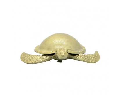 Sagebrook - 9" Metal Turtle Table Accent in Gold