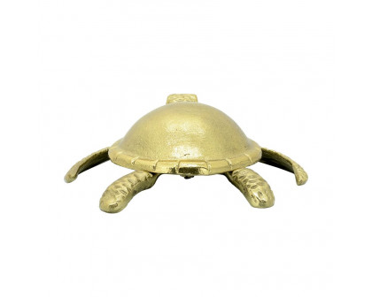 Sagebrook - 9" Metal Turtle Table Accent in Gold