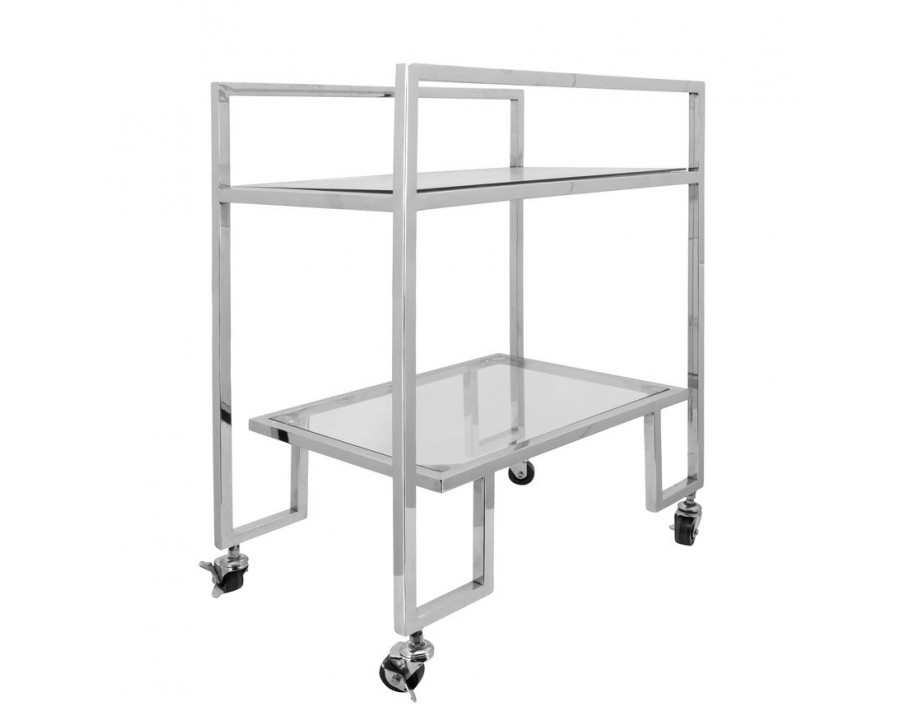 Sagebrook Two Layered Metal Bar Cart