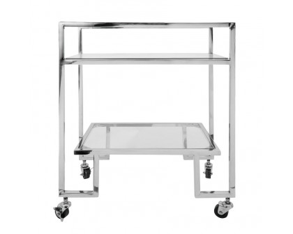 Sagebrook Two Layered Metal Bar Cart