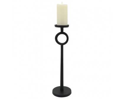 Sagebrook 21" Metal Candle Holder - Black