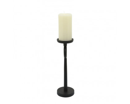 Sagebrook 13" Metal Candle Holder - Black