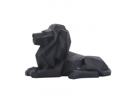 Sagebrook - 13" Resin Laying Lion in Black