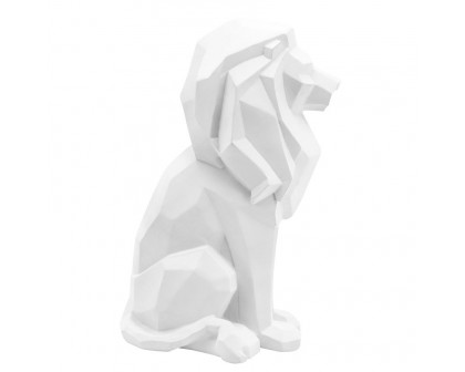 Sagebrook 11" Resin Sitting Lion - White