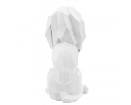 Sagebrook 11" Resin Sitting Lion - White