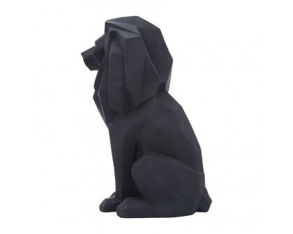 Sagebrook 11" Resin Sitting Lion - Black