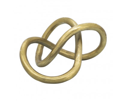 Sagebrook 9" Metal Knot - Gold