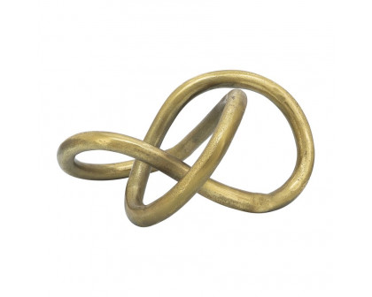 Sagebrook 9" Metal Knot - Gold