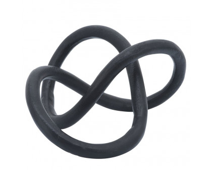 Sagebrook 9" Metal Knot - Black