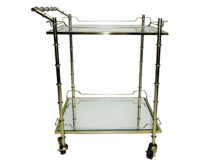 Sagebrook Two Tier Rolling Bar Cart