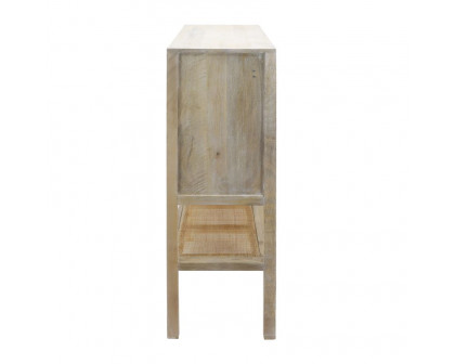 Sagebrook - Wood 2-Rattan Door Cabinet