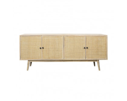 Sagebrook Wood 4-Door Rattan Sideboard