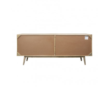 Sagebrook Wood 4-Door Rattan Sideboard