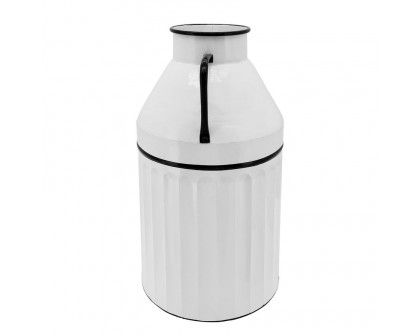 Sagebrook 24" Metal Milk Bucket - White