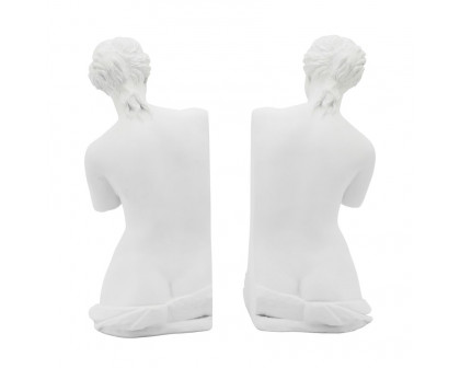 Sagebrook 11" Resin Greek Godess (Set Of 2) - White