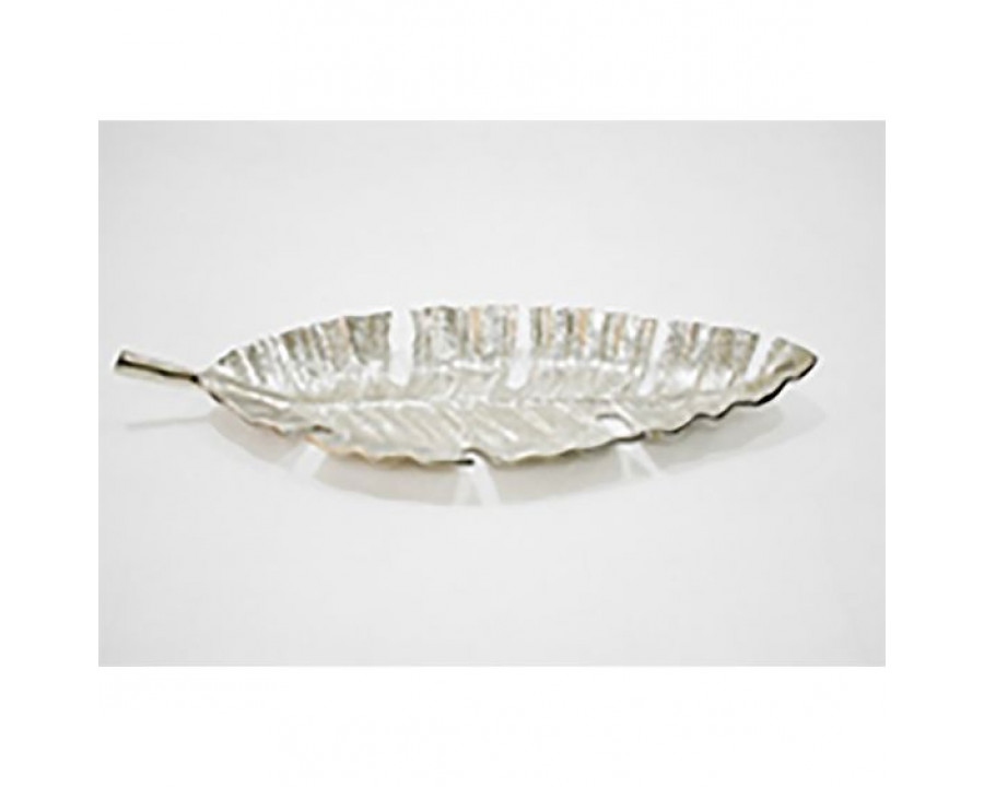 Sagebrook 22" Metal Leaf Tray - Gold