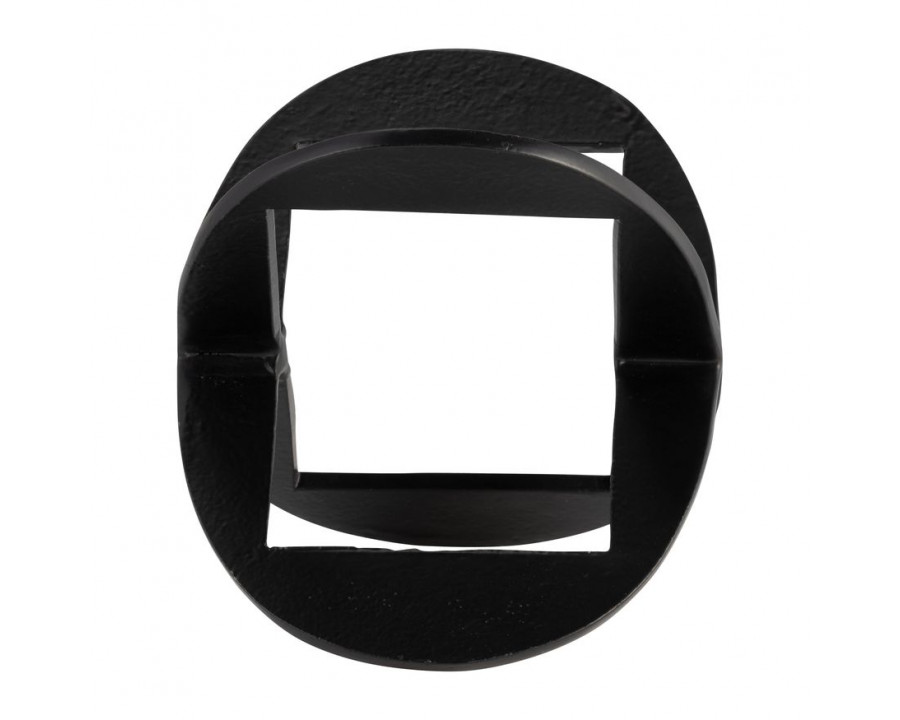 Sagebrook - 8" Metal Linked Orb in Black