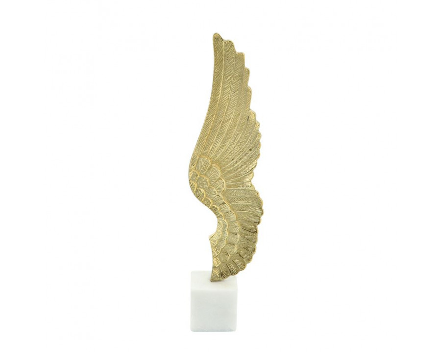 Sagebrook 19" Metal Wing On Stand - Gold