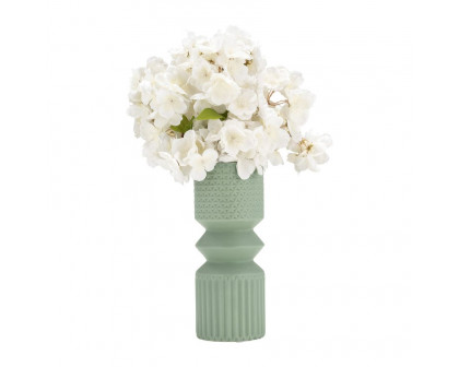 Sagebrook 10" Mallet Vase - Dark Sage