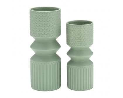 Sagebrook 11" Mallet Vase - Dark Sage