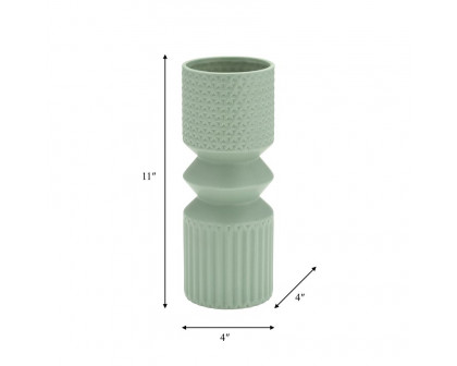 Sagebrook 11" Mallet Vase - Dark Sage