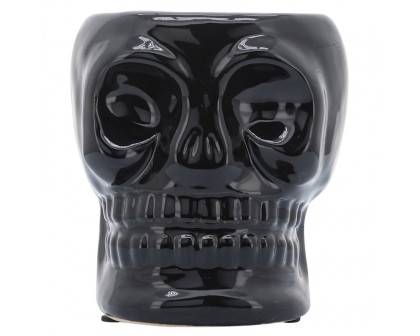 Sagebrook 5" Ceramic Skull Vase