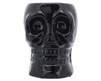 Sagebrook 5" Ceramic Skull Vase