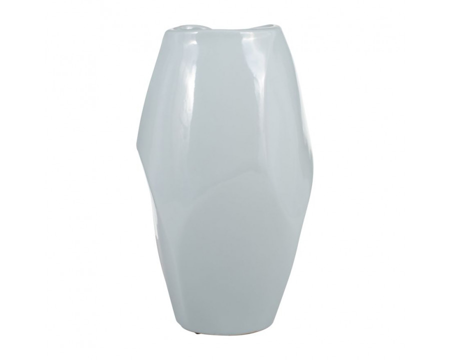 Sagebrook 14" Ceramic Abstract Vase - Mint Green