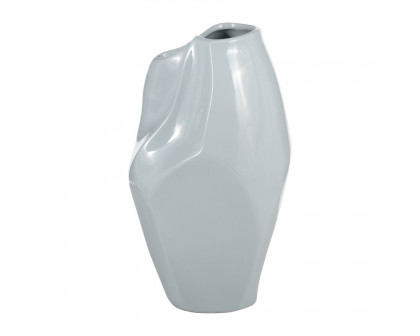 Sagebrook 14" Ceramic Abstract Vase - Mint Green