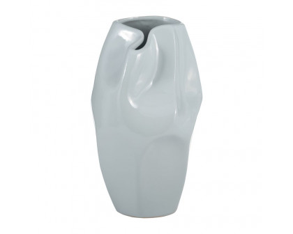 Sagebrook 14" Ceramic Abstract Vase - Mint Green