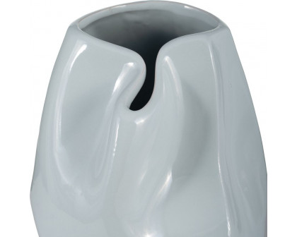 Sagebrook 14" Ceramic Abstract Vase - Mint Green