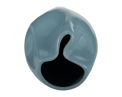 Sagebrook 10" Ceramic Abstract Vase - Cameo Blue