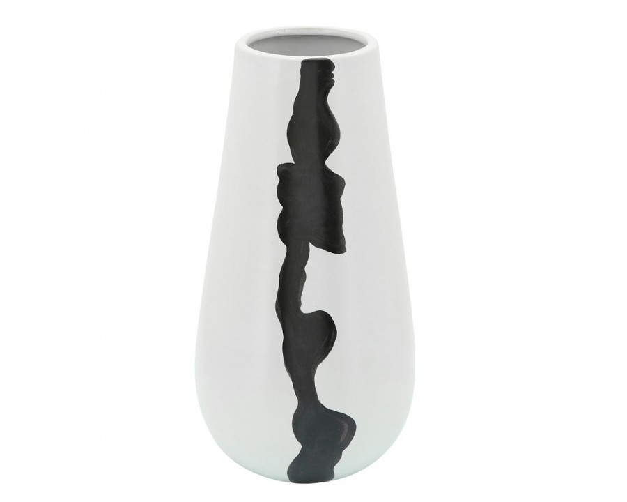 Sagebrook - 12" Ceramic Modern Vase in White