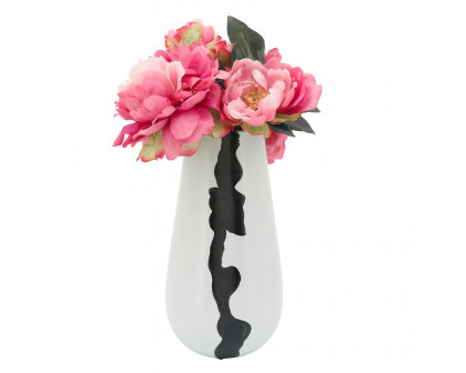 Sagebrook - 12" Ceramic Modern Vase in White