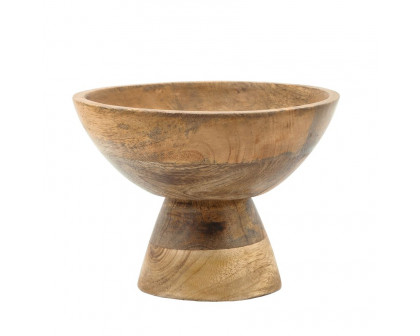 Sagebrook 8" Wood Bowl With Stand