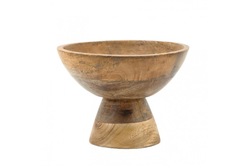 Sagebrook™ 8" Wood Bowl With Stand - Natural