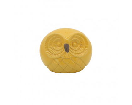 Sagebrook 8" Ceramic Owls (Set Of 3) - Yellow