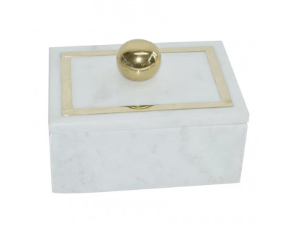 Sagebrook 7"x5" Marble Rectangular Box Knob