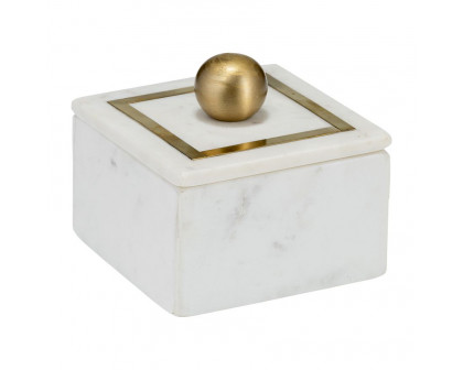 Sagebrook 7"x5" Marble Rectangular Box Knob