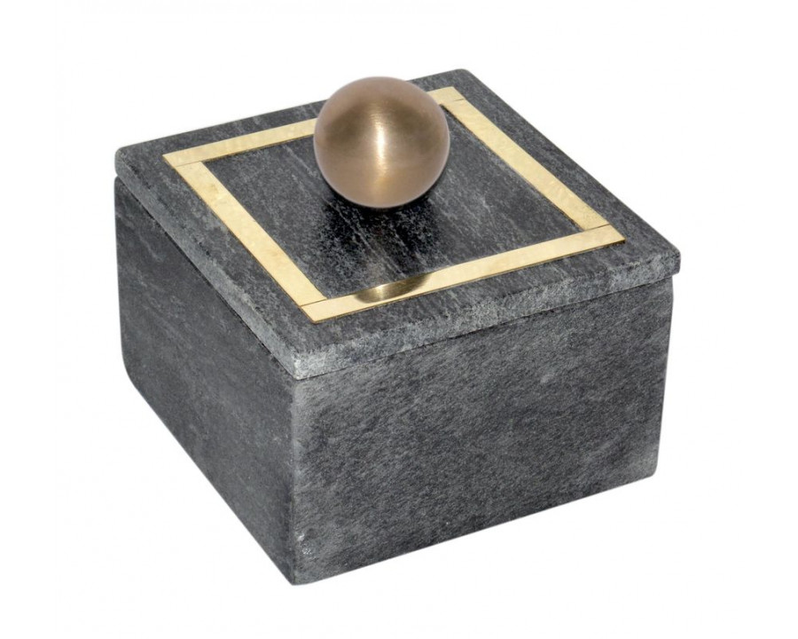 Sagebrook 7"x5" Marble Rectangular Box Knob