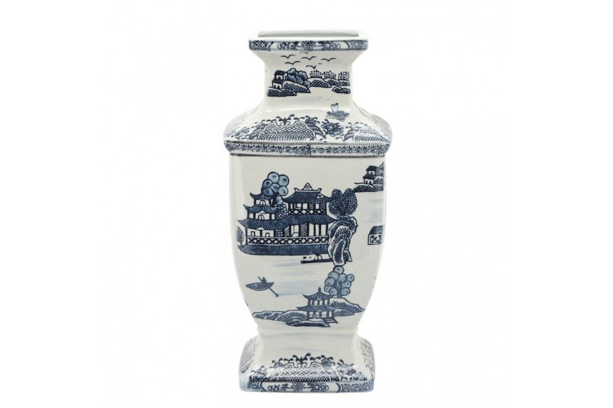 Sagebrook™ 15" Ceramic Chinoiserie Vase - Blue