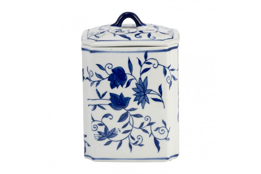 Sagebrook™ 8" Ceramic Box Jar With Lid - Blue