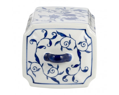 Sagebrook™ 8" Ceramic Box Jar With Lid - Blue