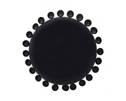 Sagebrook Metal Round Mirror - Black