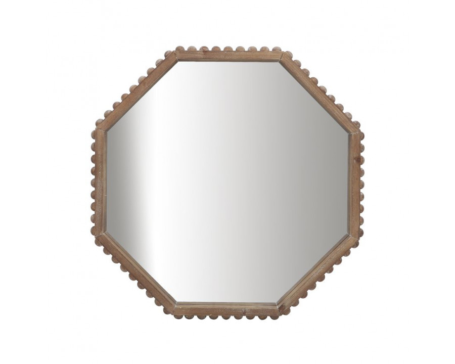 Sagebrook Wood Octagonal Mirror - Natural