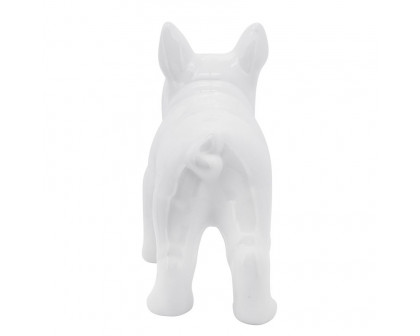 Sagebrook - 12" Ceramic Bulldog in White