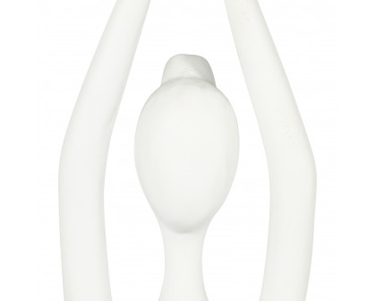 Sagebrook 10" Resin Yoga Ladies (Set Of 3) - White