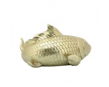 Sagebrook 11" Resin Koi Fish - Gold