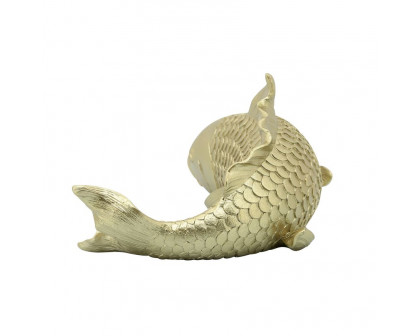 Sagebrook 11" Resin Koi Fish - Gold